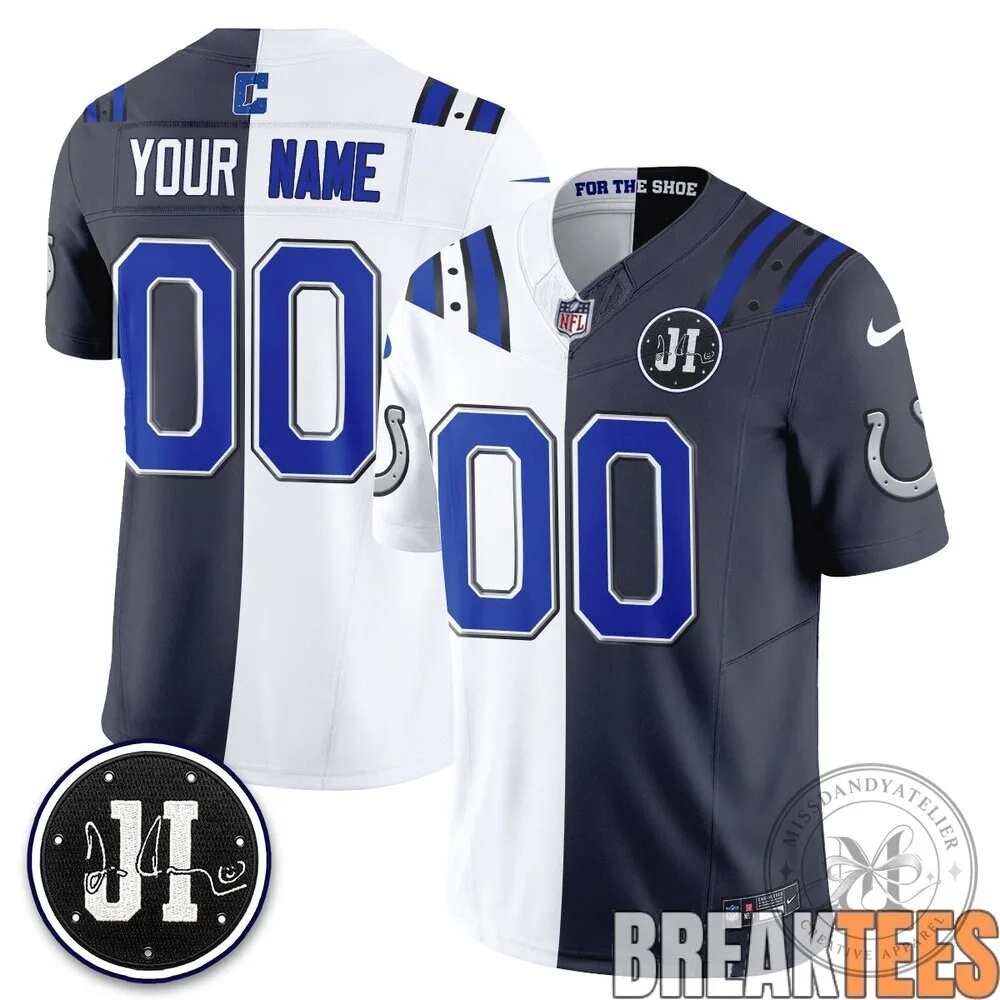 Indianapolis Colts 2026 Rivalries Split Custom Football Jersey